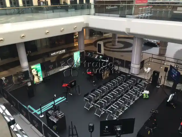 indoor protective floor covering for a Product Launch in a museum